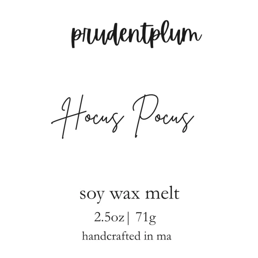 Hocus Pocus Soy Wax Melt 2.5 oz | Melts For Wax Warmer Clamshell